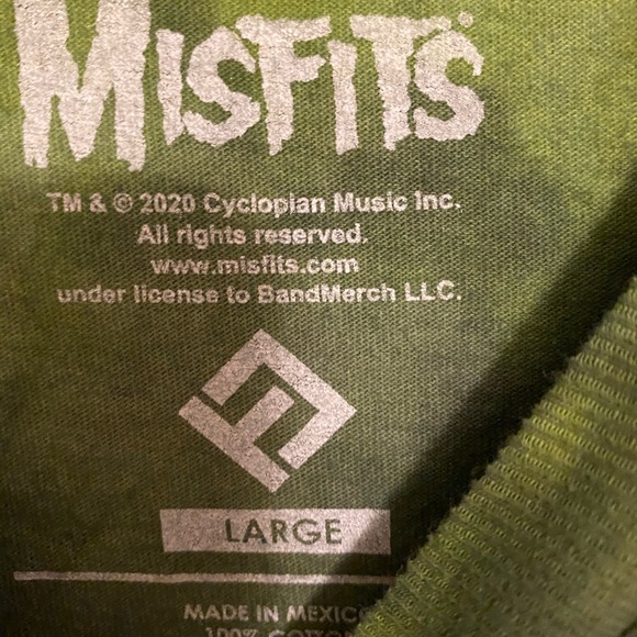 Misfits die die my darling dip dye tee shirt 2XL L - Picture 6 of 6